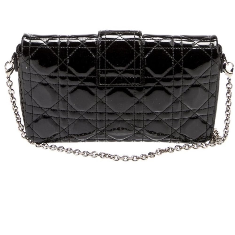 Christian Dior Authentic Small Cannage Miss Dior Patent Leather Black Crossbody - Picture 4 of 9